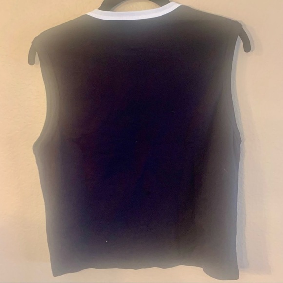 FILA Muscle Top Large (Girls /Unisex) FILA Logo Black Red 100% Cotton Tank - Picture 10 of 14